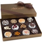 Christmas Gift Basket  12 Chocolate Cookies Box Gourmet Holiday Baskets