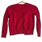 The Children s Place Cardigan 7 8 Red Cotton Button Front School Holiday Sweater