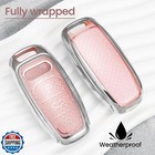 Ctrinews For Audi Key Fob Cover With Fashionable Zirconia Wristlet Keychain  