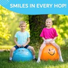Hopping Ball For Kids  Teens   Adults - Fun Bouncy Ball Orange - 22 Inches