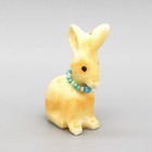 Zuni Fetish-yellow  Alabaster Easter Bunny Rabbit Fetish By Andres Lementino