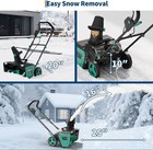 40v Cordless Snow Blower 20 Inch Electric Snowblower With 4 0ah Battery Charger