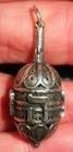 Antique Judaica Jewish Dreidle Filigree  800 European Silver Charm Pendant Vafo