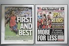 Set Of 2 Ny Post   Daily News Newspapers From 7-20-26 Spain World Cup Win Set    