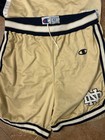 Authentic Game Worn Notre Dame Irish Wills Champion Basketball Jersey Shorts