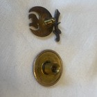 Vintage Masonic Shriners Sword Enameled Screw Back Lapel Pin 