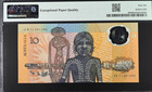 1988 Australia 10 Dollars P49b Comm Polymer Unc Pmg 66
