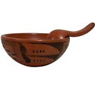 Antique Southwestern Beth Sakeva Native American Indian Pottery Pot Bowl Spoon