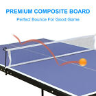 Foldable Table Tennis Portable Ping Pong Table Set With Net  2 Ping Pong Paddles