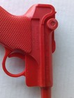 Vintage Park Plastics Red 7  Luger Toy Dart Pistol 1960 s Game Made In Usa