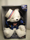 Vtg Dan Dee 2000 Plush Musical Toy Bear Americana Ed  white red blue coa new Box