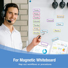 Magnetic Dry Erase Labels   60 Pack  3 2  X 1 2    Reusable Magnet Name Tags