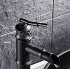 Black Oil Rubbed Brass Bathroom Basin Sink Faucet Mixer Tap Single Handle Shg017