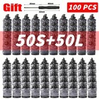 10-100pcs Tire Repair Rubber Nails Tire Puncture Repair Screwskit W  Screwdriver
