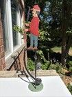 Vintage Antique Pendulum Soldier Balancing Moving Metal Tin Toy Folk Art Style