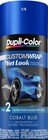 2 Pk Dupli-color Cwrc8820 Custom Wrap Wet Look Kit Cobalt Blue Steps 1   2 New