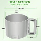 Replacement For Robot Coupe 112204s Cutter Bowl R2 R2b R2 Dice Food Processor