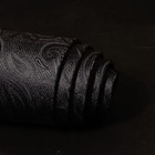 Mens Black Paisley Silk Tie And Pocket Square Cufflinks Clip Set Designer Wov   