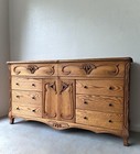 Oakwood Interiors Versailles Collection Dresser Credenza 37    Tall Ten Drawers