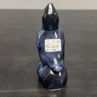 Vtg Ceramic Pie Bird Blue Glazed Pie Vent Funnel Folk Art Pottery 4 5   