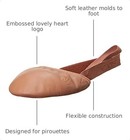 Capezio Girls Turning Pointe 55 - Child Ballet Shoe  Dark Suntan  X-large Big   