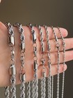 Stainless Steel Rope 316l Chain Silver Color  Men s Women s Necklace