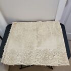 Vtg New Antique Quaker Ecru Lace Victorian Banquet Dinner Tablecloth  6040 72x90