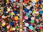 100 New Buttons Assorted Mixed Color And Sizes Bulk Mixed Button Lot Mx1