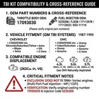 Tbi Throttle Body 17093030 W  Fuel Injector 5235206 For Chevy Gmc 4 3l 5 0l 5 7l