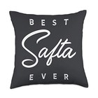 Best Safta Ever Gift Throw Pillow 18x18