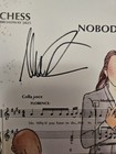 Chess Signed Painted Sheet Music - Aaron Tveit   Nicholas Christopher   