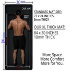 Tatago Large Yoga Mat Thick   Long For Home Workout  84x30  1 2 In  Exercise Mat