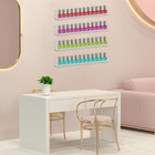 4 Pack Nail Polish Rack Wall Mounted Shelf Clear Acrylic Nail Polish Organizer