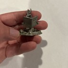 Vintage Gallo Cms Knights Wanted Mini Pewter Figure  Dragon Reading Newspaper