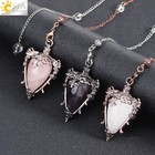 Spiritual Water Drop Crystal Pendulum For Divination Dowsing Reiki Natural Stone