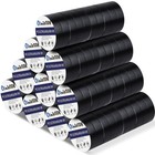 100 Rolls Black Electrical Tape Bulk 3 4 Inch X 66ft  Waterproof Vinyl Electr   