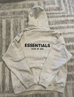 Fear Of God Essentials Hoodie Light Oat Meal Size Medium