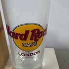 Hard Rock Cafe London Souvenir Glass With Original Box 4 Inch Tall Clear Glass