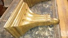 Empire Revival Gilt Wall Corbel Shelf Brackets Pair 16in Neoclassical