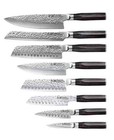 Cuisine  pro Damashiro Emperor Finest Japanese Steel - 9 Piece Hisa Knife Block 