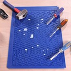 Workpro 2pc Silicone Glue Mat Non-stick Workbench Pad Protector Measurement Grid