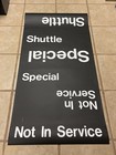 Vintage New York Subway Destination Roll Sign Section Special Shuttle
