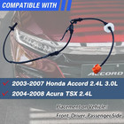 Abs Wheel Speed Sensor Front Left Right Compatible With 2003-2007 Honda Accord 2