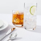 12pc Glass Shoreham Double Old Fashion And Highball Glasses Set - Threshold 