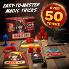 Magic Kit For Kids  Magic Tricks Set For Kids Age 6 8 10 12  Magician Costume