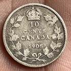 Canada 1908 10 Cents Silver Very Nice Condition G