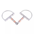 D Ring Snaffle Bit Horse Riding With Copper Roller Stainless Steel Top Quality