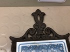 Vintage Blue Ducks geese Ceramic Tile   Cast Iron Trivet wall Decor