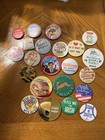 Mixed Vintage Button Pin Lot 1970s Plus