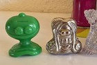 Gogos Crazy Bones Figures Vintage Carry Case Lot 9 Piece-mixed Lot